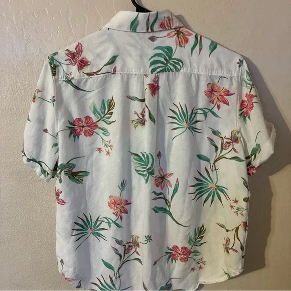 Levi's White Floral Men's Shirt - Picture 7 of 10